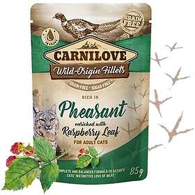 Carnilove Cat Pouch Pheasant enriched with Raspberry Leaves 24x85g