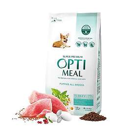 Optimeal Complete dry pet food for puppies all breeds turkey 1,5kg