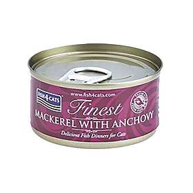Fish4cats Våtfoder makrill och ansjovis 10x70g