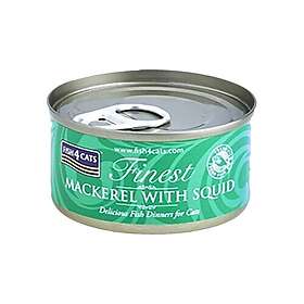 Fish4cats Våtfoder makrill och bläckfisk 10x70g