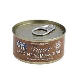 Fish4cats Våtfoder med sardin och makrill 10x70g