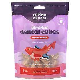 Island of Pets Air-dried Atlantic Redfish Dental Cubes 100g