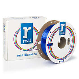 Real PETG filament Transparent Blå 1,75mm 0,5kg