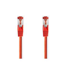 Nedis CAT6 Nätverkskabel RJ45 hane RJ45 hane S/FTP 0,50 m Rund LSZH Röd Label