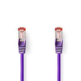Nedis CAT6 Nätverkskabel RJ45 hane RJ45 hane S/FTP 1,00 m Rund LSZH Violett Label