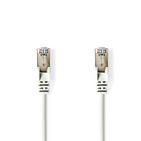 Nedis CAT5e nätverkskabel SF/UTP RJ45 hane RJ45 hane 3,00 m Rund PVC Vit Blister
