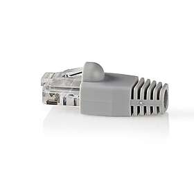 Nedis RJ45-kontakt Hane Solid UTP CAT6 Rak Guldplaterad 10 st. PVC Grå Låda