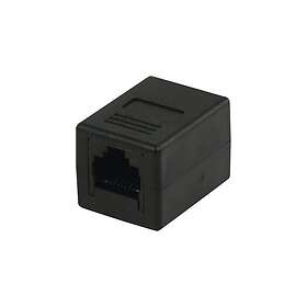 Nedis Nätverkskoppling CAT5e CAT6 Oskyddad RJ45 Hona RJ45 Hona Rak ABS Låda
