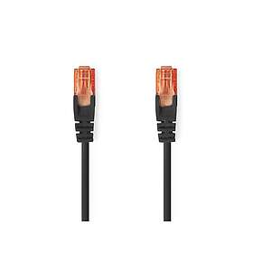 Nedis CAT6 Nätverkskabel RJ45 hane RJ45 hane U/UTP 2,00 m Rund PVC Svart Label