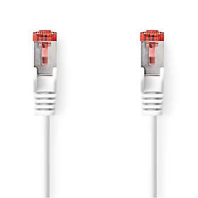 Nedis CAT6 Nätverkskabel RJ45 hane RJ45 hane S/FTP 0,50 m Rund LSZH Vit Label