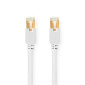 Nedis CAT6 Nätverkskabel RJ45 hane RJ45 hane S/FTP 15,0 m Rund LSZH PVC Vit Kartong med fönster