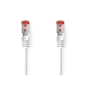 Nedis CAT6 Nätverkskabel RJ45 hane RJ45 hane S/FTP 0,50 m Inomhus Rund LSZH Vit 