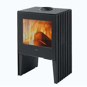 Hergom Braskamin Glance med sidoglas