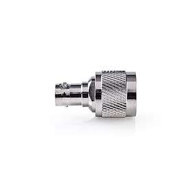 Nedis Satellite & Antenn Adapter N Hane BNC Hona Nickelplaterad 50 Ohm Rak Metall Silver 10 st. Kuvert