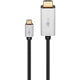Goobay USB-C™ till HDMI™-adapterkabel, 3 m USB-C™-kontakt > HDMI™-kontakt (typ A
