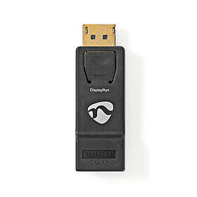 Nedis Displayport-adapter DisplayPort Hane HDMI™ Utgång 4K@30Hz Guldplaterad Rak Rund ABS ABS Antracit Låda