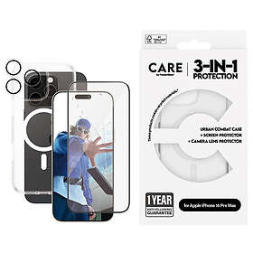 Care by PanzerGlass Flagship 3-i-1-paket iPhone 16 Pro Max