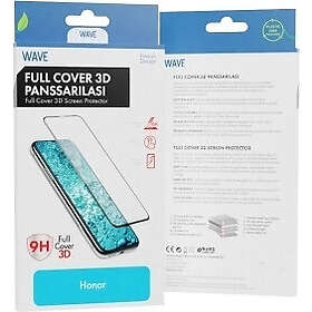 Honor Wave Full Cover 3D pansarglas, 90, svart ram