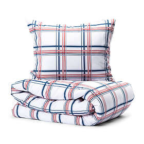 Lord Nelson Skalhamn Röd/Blå Rutigt Bäddset Enkeltäcke 150x210