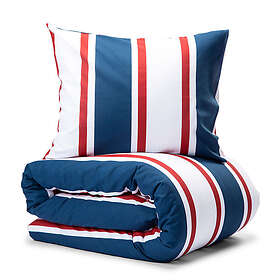 Lord Nelson Ramsvik Marinblå Randigt Maritimt Bäddset Enkeltäcke 150x210