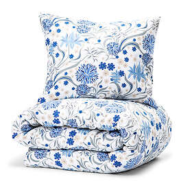 Lord Nelson Skulestad Blå Blommigt Bäddset Enkeltäcke 150x210