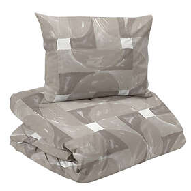 Milton Beige Bäddset Enkeltäcke 150x210 Redlunds