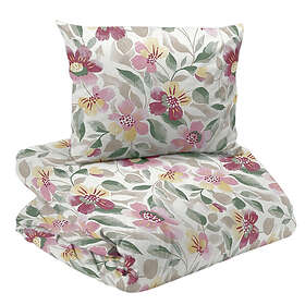 Vera Ljusrosa Blommigt Bäddset Enkeltäcke 150x210 Redlunds