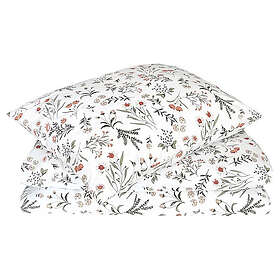 Juliana Orange/Grön Blommigt Bäddset Enkeltäcke 150x210 Classic Textile