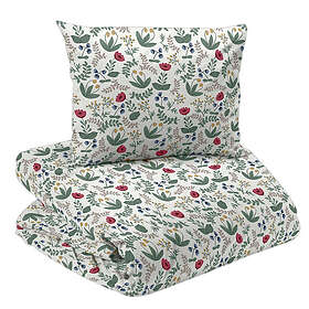 Lexie Vit Blommor Bäddset Enkeltäcke 150x210 Redlunds