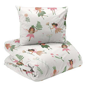 Redlunds Älvor Vit Barn Bäddset Enkeltäcke 150x210
