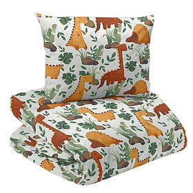 Redlunds Danilo Gul Dinosaurier Barn Bäddset Enkeltäcke 150x210