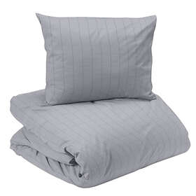 Redlunds Square Satin Ljusgrå Bäddset Enkeltäcke 150x210