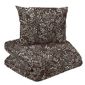 Redlunds Hage Brun Blommigt Bäddset Enkeltäcke 150x210