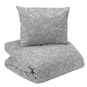 Redlunds Hage Grå/Beige Blommigt Bäddset Enkeltäcke 150x210