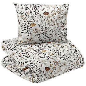 Redlunds Cecilia Beige Blommigt Bäddset Enkeltäcke 150x210