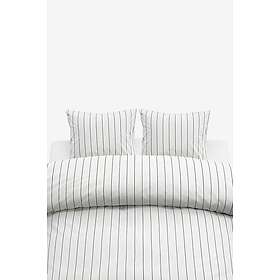 Borganäs of Sweden Saga Grön Randigt Bäddset Dubbeltäcke 220x210