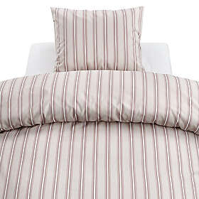 Borganäs of Sweden Sunnan Rosa Randigt Bäddset Enkeltäcke 150x210