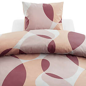 Borganäs of Sweden Happy Peach Aprikos Bäddset Enkeltäcke 150x210