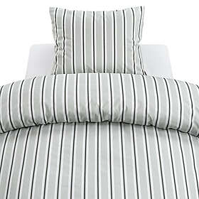 Borganäs of Sweden Sunnan Grön Randigt Bäddset Enkeltäcke 150x210