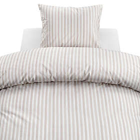 Borganäs of Sweden Mirjam Rosa Randigt Bäddset Enkeltäcke 150x210