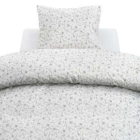 Borganäs of Sweden Vilja Blå Blommigt Bäddset Enkeltäcke 150x210