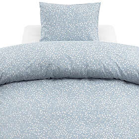 Borganäs of Sweden Hedda Blå Småblommigt Bäddset Enkeltäcke 150x210