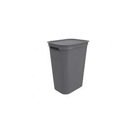 Clas Ohlson Rotho tvättkorg Brisen Plast med 50l lock 50L 1023508853 340