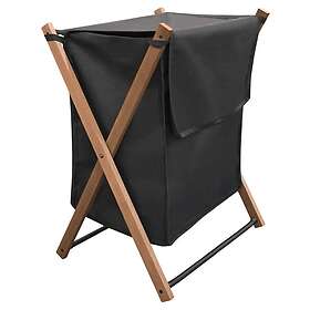 Clas Ohlson Aurora stor hopfällbar tvättkorg med lock, tyg, 39l