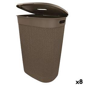 Curver Tvättkorg Brun Plast 55l 44 x 61 x 35 cm (8 antal)