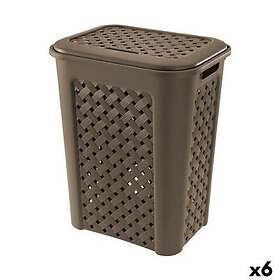Tontarelli Tvättkorg Arianna Med lock Wengue 37,5 x 27,5 x 47 cm (6 antal)