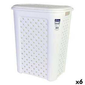 Tontarelli Tvättkorg Arianna 8105408_112 50l Vit 44 x 35 x 55 cm (6 antal)