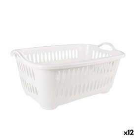 Tontarelli Tvättkorg Cover line Med handtag Plast Vit 62,5 x 44,5 x 27,5 cm (12 