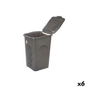 Stefanplast Tvättkorg Antracitgrå Plast 50l 37 x 56 x 39 cm (6 antal)