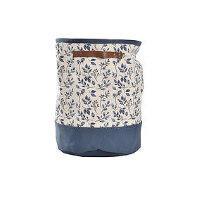 DKD Home Decor Tvättkorg Blå Vit Plast 30 x 30 x 40 cm